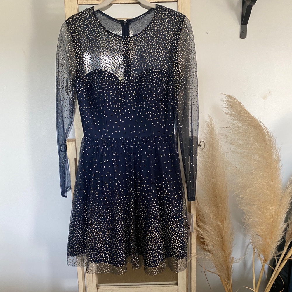 Navy cocktail length dress ***NWT***